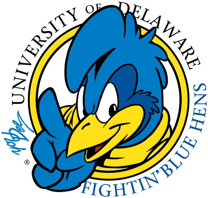 Delaware Blue Hens 1999-2008 Primary Logo iron on paper